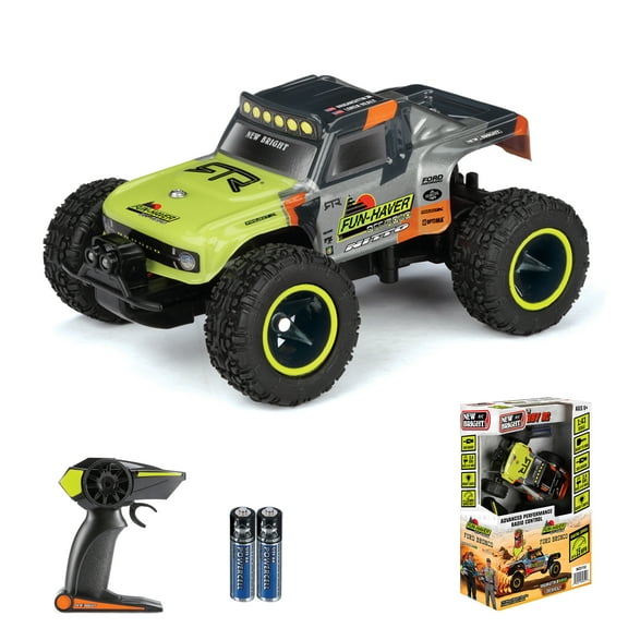 New Bright (1:43) Bronco Battery Remote Control Green/Gray Monster Truck, 84311U