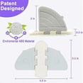 thumbnail image 5 of 3 Pcs Baby Proof Sliding Door Lock, Child Safety Sliding Door Lock for Windows, Sliding Glass Doors, Patio, Closet, Shutter, Gray, 5 of 5