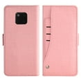 thumbnail image 4 of Huawei P20 Pro Wallet Case Huawei P20 Pro Cover Premium PU Leather Folio Flip Notebook Cover Vogue Business with Credit Slots Wallet Case for Huawei P20 Pro - Pink, 4 of 5
