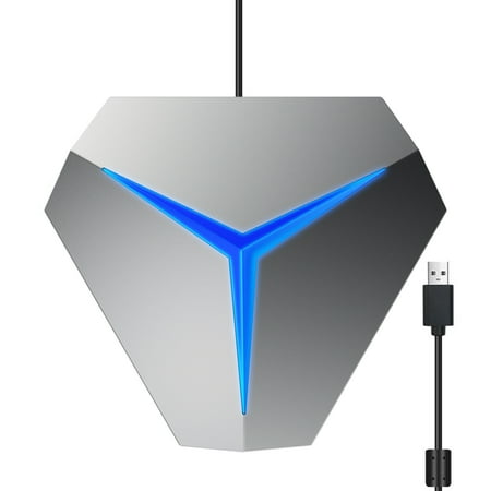 Arealer Desktop USB Conference Microphone 360° Omnidirectional Computer PC Mic with Mute Function Plug and Play Compatible with Windows MacOS for Video Conference Chatting Gaming Recording Online