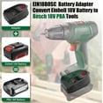 thumbnail image 2 of Adapter for Ein*hell 18V Li-ion Battery Converter to for Bos*ch 18V PBA Power Tool, 2 of 7