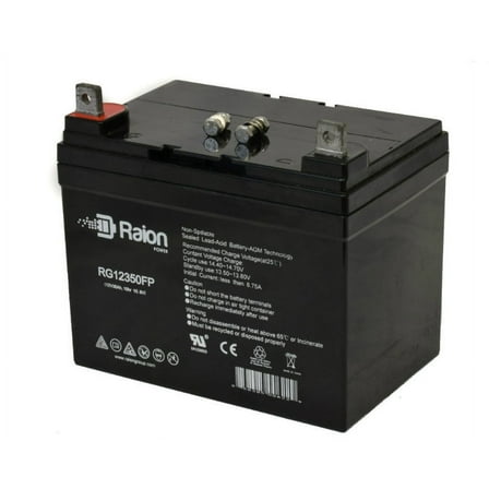 Raion Power 12V 35Ah Group U1 Rechargeable Replacement Battery for B&B Battery EVP35-12