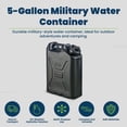 thumbnail image 2 of Contenedor de Agua Scepter 20L Militar Negro, 2 of 9