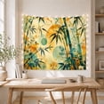 thumbnail image 5 of Bamboo Botanical Tapestry with Leaves and Coordinated Floral Designs, 5 of 7