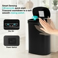 thumbnail image 7 of YRLLENSDAN 13 Gallon Trash Can Motion Sensor Trash Can Automatic Trash Cans Touchless Stainless Steel Kitchen Trash Can with Lid Kitchen Garbage Can for Bathroom Bedroom Home Office, Black, 7 of 7