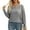 Gray, variant on Hrsba Women's Oversized Casual Tops, Sweaters for Women Fall Sweaters for Women Ribbed Knit Crew Neck Pullover Long Sleeve Versatile Slim Winter Fashion Ladies Tops Women's Long Sleeve Tops