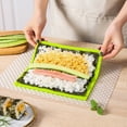 thumbnail image 6 of Honrane Sushi Rolling Tool Sushi Roller Mat Sushi Roller Curtain Professional Grade Silicone for Even Sushi Rolls Diy Food Rolling Rice Rolling Maker Cake, 6 of 7