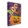 thumbnail image 2 of Stupell Industries Boo Jack-o-Lantern Halloween Candy Holiday Painting Gallery Wrapped Canvas Print Wall Art, 2 of 5
