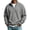 Gray #16, variant on Dresfit Mock Neck Sweatshirt for Men Collared Waffle Sweatshirts Winter Long Sleeve Quarter Zip Pullover Collared Drop Shoulder Knit Shirts L