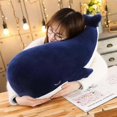 thumbnail image 3 of Children's Birthday Gift: 45cm Deep Blue Plush Whale Toy, 3 of 5