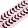 thumbnail image 4 of Eyelashes Russian Strip Lashes D Curly Natural Wispy Fluffy 3D Effect Hybrid Strip Lashes Fake Eyelashes 10 Pairs Pack, 4 of 4