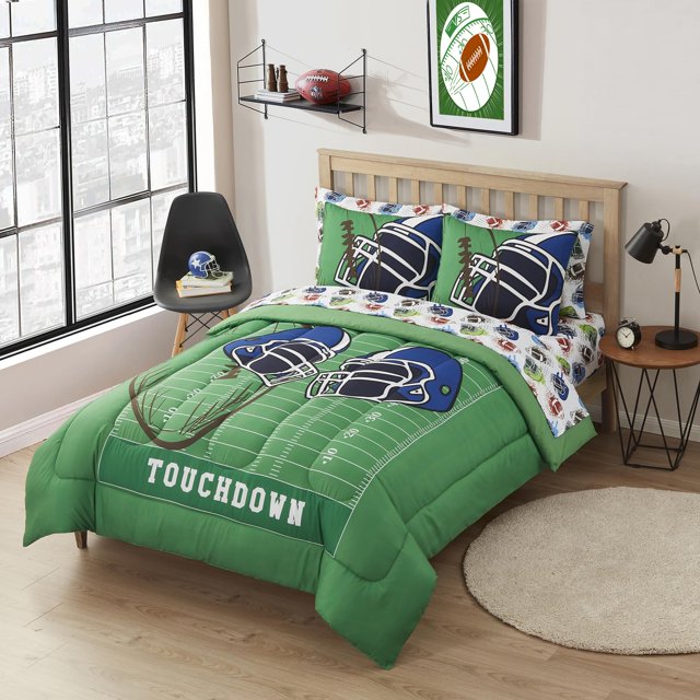 Juego de ropa de cama Sweet Home Collection Football, tamaño completo