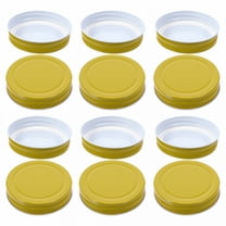 ACDANC 12pcs Wide Mouth Mason Jars Lids Canning Lids for Golden Mason Jars 32 Oz