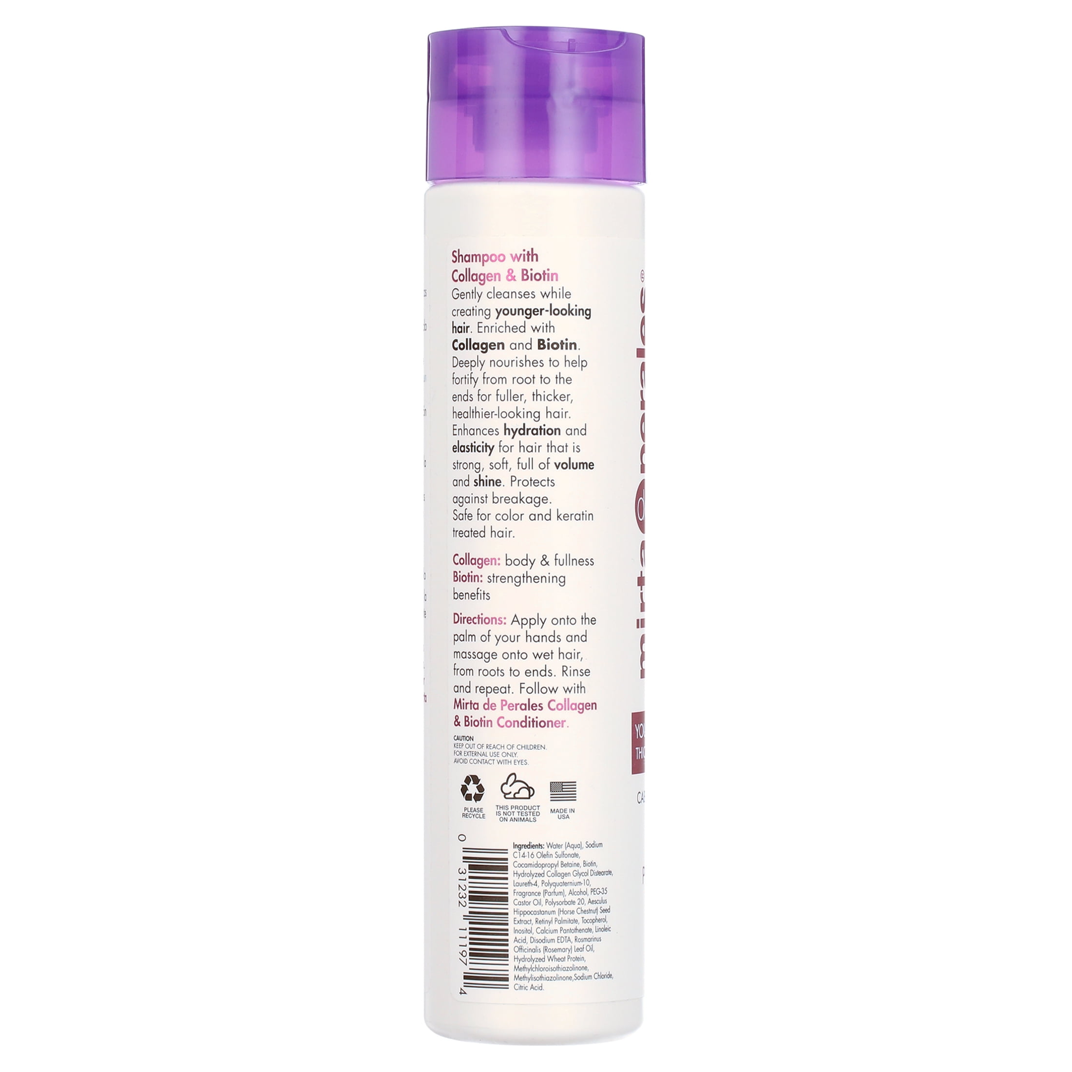 (2 pack) Mirta de Perales, Collagen & Biotin Hair Shampoo 10 oz