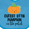 thumbnail image 4 of Inktastic Cutest Little Pumpkin in the Patch Halloween Boys or Girls Baby Bib, 4 of 4