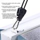 thumbnail image 5 of 4 Pcs (2 Pair) Ratchet Ropes with Hooks for Lamp or Plants, Adjustable Hook Rope 220cm long, 5 of 5