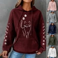 thumbnail image 2 of Utoimkio Oversized Graphic Hoodies for Women Plus Size Hoodie Long Sleeve Pullover Sweatshirts for Women Loose Fit Pullover Tops Fall Outfits, 2 of 4