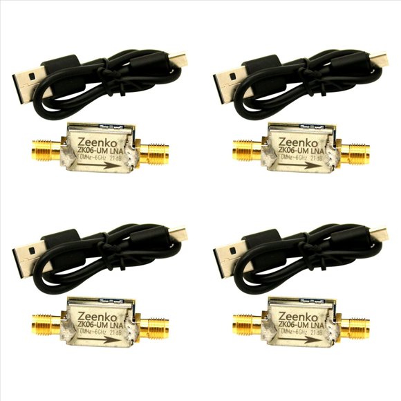 4X Amplificador de Bajo Ruido de la Serie UM con Interfaz USB Tipo C, Módulo Preamplificador de Potencia LNA de Alta Ganancia de 20 DB ZK06-UM