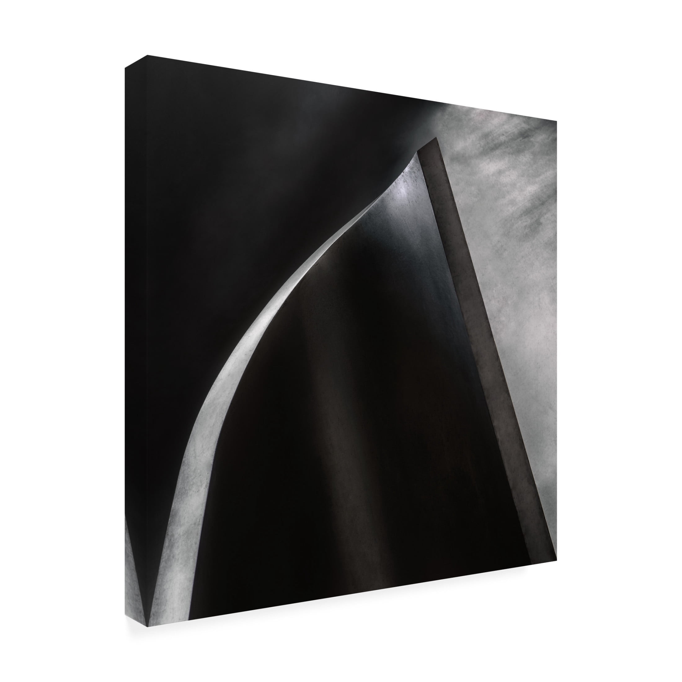Canvas Wall Art - Gilbert Claes 'Curved Steel' Wall Art for Living Room, Bedroom, or Office Décor by Trademark Fine Art - 35 x 35 Inches