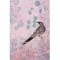 thumbnail image 2 of Rice, Trudy 13x18 Gold Ornate Wood Framed with Double Matting Museum Art Print Titled - Dusk Wattlebird in Pink, 2 of 4