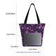 thumbnail image 3 of Balery Purple Snow Flakes Bolsa de Hombro con Diseño, Bolsa Grande y Duradera, Bolsa Versátil para Compras, 3 of 6