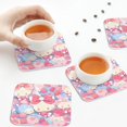 thumbnail image 7 of Lsque Sanrio Pattern 4" Drink Coasters Set of 6, Leather Absorbent Coasters, Table Coaster Set Decorative Coffee Cup Coasters Housewarming Gift, 7 of 7