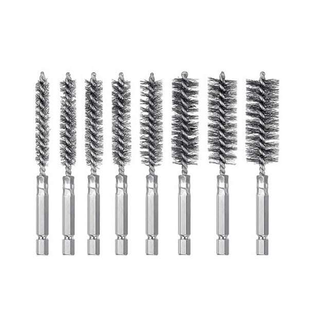 Juego de Cepillos para Limpieza de Tuberías Zulema Cepillo de Taladro Multiusos 8 Piezas