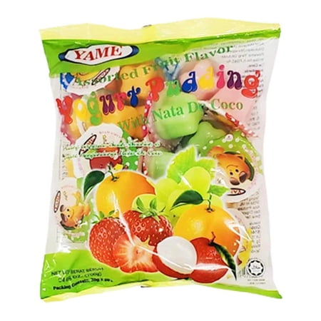 Halal Assorted Pudding Cups with Nata De Bag 700g 24.6 oz