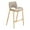 Beige & Gold, variant on Desi Counter Stool White Counter Stool, Modern Style, Plush and durable faux leather fabric, Steel, Indoor Bar