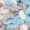 014 Blue Grey White, variant on JubileeYarn Fun Finger Loops Yarn - 100g/Skein Jumbo Polyester - Multicolor Navy Grey - 1 Skein