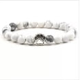 thumbnail image 4 of RSAMD Cute Dog Paw Print Charm Rainbow Chakra Healing 8MM Bead Stretch Bracelet Gifts-7, 4 of 9