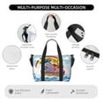 thumbnail image 3 of Travel Duffle Bag Rainbow Animals Noah's Ark Travel Tote Bags Carry on Luggage Waterproof Weekender Bags with Top Handle Adjustable Shoulde Strap for Travel Gym, 3 of 5