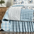 thumbnail image 2 of Annie Buffalo Blue Check King Bed Skirt 78x80x16, 2 of 5
