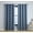 Dusty Blue, variant on THD Lattice Platinum White Black Geometric Blackout Curtains, 37 x 63 in (2 Panels)