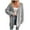 Gray2, variant on Jalioing Fall Winter Cardigan for Women Casual Open Front Knit Coat Loose Long Sleeve Sweater Outwear