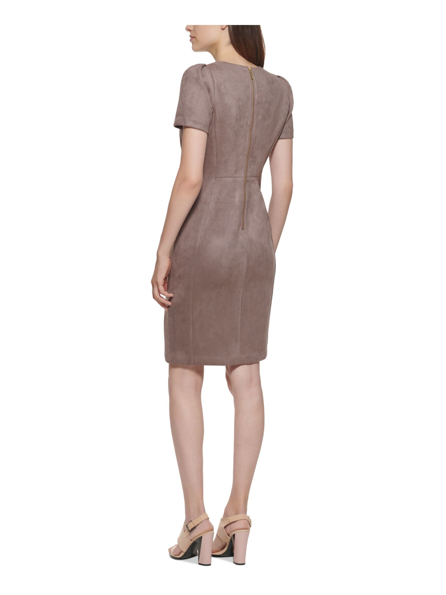 Suede calvin klein dress Clearance