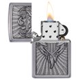 thumbnail image 4 of Zippo Eagle Shield Emblem Design Street Chrome Pocket Lighter, 4 of 7
