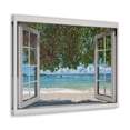 thumbnail image 5 of Canvas Print Wall Art Window Sand Beach View Nature Photography Realism Scenic Landscape Colorful Multicolor for Home Decor Ready to Hang, 5 of 18