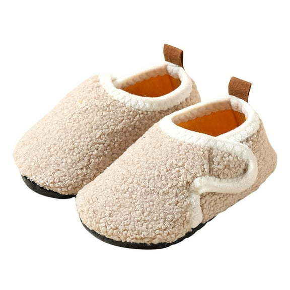 XFHLMJFF Cute Comfortable Shoes for Floor Socks Non Breathable Slipper Soled Shoes Socks Autumn Winter Thick Warm Socks Shoes Suitable for Daily Holiday Wear 2.5-3Y