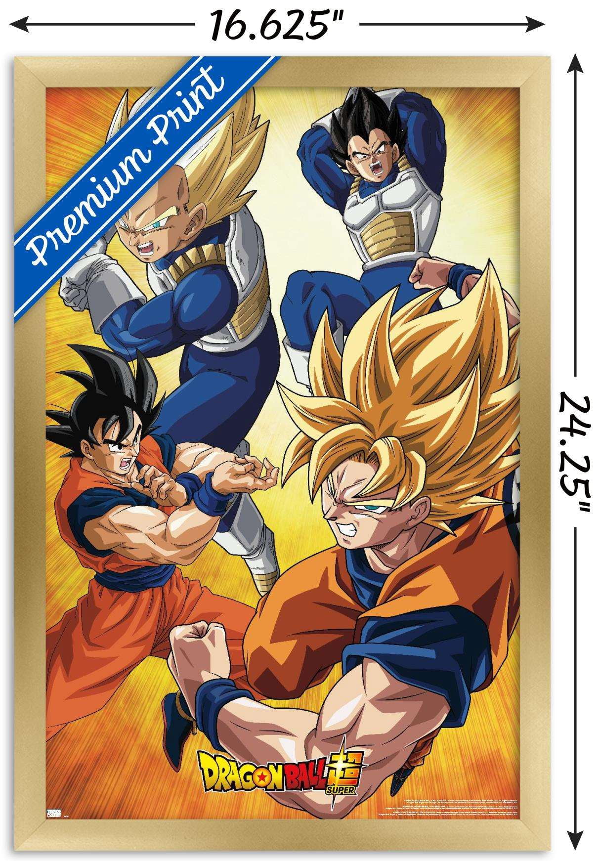 Dragon Ball Super - Orange Wall Poster, 14.725" x 22.375", Framed