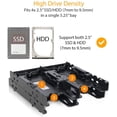 thumbnail image 2 of ICY DOCK Support Flex-FIT Quattro MB344SP 4 x 2.5 HDD/SSD pour Baie Externe 5.25 Pouces, 2 of 5