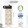 thumbnail image 4 of Sikiie Sausage Tomato Toast Print 18OZ Insulated Straw Cup, Portable Leak-proof Sports Water Bottle, Stainless Steel Water Cup Suitable for Home and Outdoor, 4 of 8