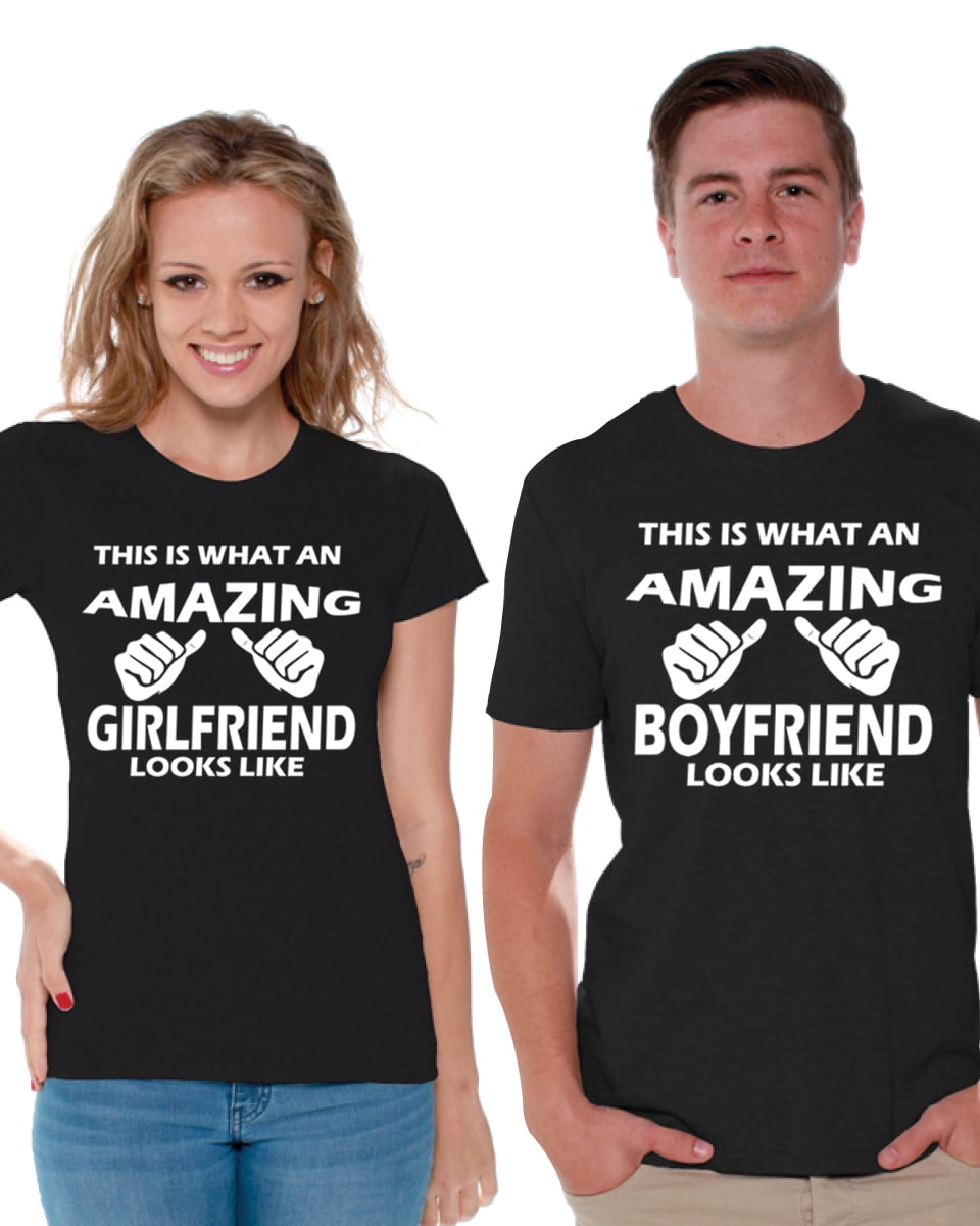This Is What An Awesome Girlfriend Looks Like Womens T Shirt Ladies Valentines