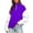 Purple, variant on Tqcoqu Women's Color Block Quarter Zip Sweatshirt,Stand Collar Long Sleeve Loose Casual Pullover Tops,2026 Fall Winter Trendy Clothes,Army Green Women's S-XXL