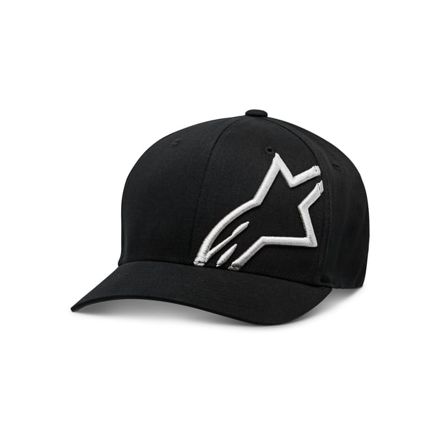 Gorra Alpinestars Corp Shift 2 Negro/Blanco Flexfit S/M para hombre
