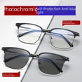thumbnail image 1 of Montura de gafas fotosensibles que cambian de color, antiluz azul, gafas fotosensibles que cambian de color, adecuadas para múltiples escenarios, 1 of 5