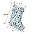 thumbnail image 2 of Christmas Stockings,Light Blue Christmas House and Tree Pattern Stockings Christmas,14.8'' Xmas Stockings,Christmas Party Favors,Christmas Party Decorations,Christmas Stockings Personalized, 2 of 5