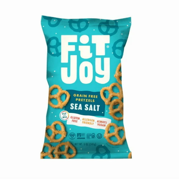 FitJoy Grain Free Pretzels Sea Salt 5 oz Pack of 2
