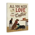 thumbnail image 2 of Stupell Industries Shabby Chic All You Need is Love and Coffee Cats Dogs Canvas Art, 24 x 30, by Veronique Charron, 2 of 7