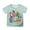 Light Green, variant on Back To School Shirts for Toddler Boys Girls Relaxed Fit Fun Graphics O Neck Short Sleeve First Grade Rainbow Girls Boys 1st Grade Squad T-Shirt